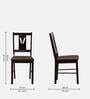 Angelia 4 Seater Dining Set in Wenge Finish