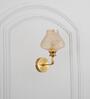 Angelo Metal & Crystal Glass Wall Light (Amber)