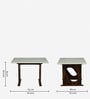 Anglet Sheesham Wood 4 Seater Dining Table In Scratch Resistant Provincial Teak Finish  With Bottochino Top