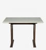 Anglet Sheesham Wood 4 Seater Dining Table In Scratch Resistant Provincial Teak Finish  With Bottochino Top