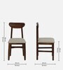 Anglet Sheesham Wood 6 Seater Dining Set In Scratch Resistant Provincial Teak Finish  With Travertine Top