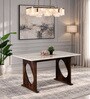 Anglet Sheesham Wood 6 Seater Dining Table In Scratch Resistant Provincial Teak Finish  With Bottochino Top