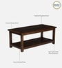 Anglet Sheesham Wood Coffee Table In Scratch Resistant Provincial Teak Finish