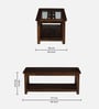 Anglet Sheesham Wood Coffee Table In Scratch Resistant Provincial Teak Finish