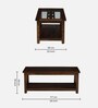 Anglet Sheesham Wood Coffee Table In Scratch Resistant Provincial Teak Finish