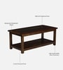 Anglet Sheesham Wood Coffee Table In Scratch Resistant Provincial Teak Finish