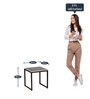 Angola Metal Nest Of Tables (Set Of 2) In Black Colour