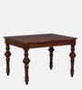 Anika Sheesham Wood 4 Seater Dining Table In Honey Oak Finish