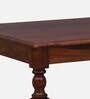 Anika Sheesham Wood 4 Seater Dining Table In Honey Oak Finish