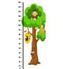 Animal Tree in Multicolour Height Chart