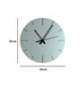 Anippe Engineered Wood Grey Wall Clock