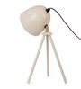 Anis White Teak Wood Tripod Table Lamp