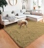 Anit Gold Solid Wool Blend 3 X 5 Feet Tufted Carpet