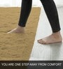Anit Gold Solid Wool Blend 3 X 5 Feet Tufted Carpet