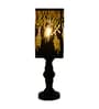 Anitque Intricated Iron Base Metal Night Lamp (Black)