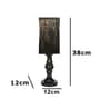 Anitque Intricated Iron Base Metal Night Lamp (Black)