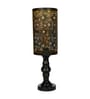 Anitque Intricated Iron Base Metal Night Lamp (Black)