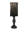 Anitque Intricated Iron Base Metal Night Lamp (Black)