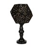 Anitque Intricated Iron Base Metal Night Lamp (Black)