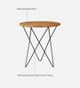 Anitta Mango Wood Cafe Table In Black Finish