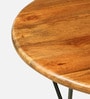 Anitta Mango Wood Cafe Table In Black Finish