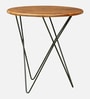 Anitta Mango Wood Cafe Table In Black Finish