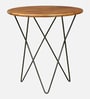 Anitta Mango Wood Cafe Table In Black Finish