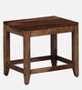 Anitz Sheesham Wood Nest Of Tables in Scratch Resistant Rustic Teak Finish