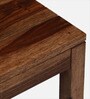 Anitz Sheesham Wood Nest Of Tables in Scratch Resistant Rustic Teak Finish