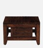 Anitz Sheesham Wood Nesting Coffee Table Set in Scratch Resistant Provincial Teak Finish With Stools