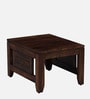 Anitz Sheesham Wood Nesting Coffee Table Set in Scratch Resistant Provincial Teak Finish With Stools