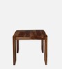 Anitz Solid Wood 6 Seater Dining Table in Scratch Resistant Rustic Teak Finish