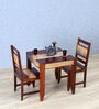 Anitz Solid Wood Two Seater Dining Set in Dual Tone(Honey Oak & Natural)