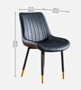Anjaneya Leatherette Dining Chair In Black Colour