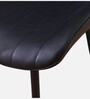 Anjaneya Leatherette Dining Chair In Black Colour