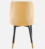 Anjaneya Leatherette Dining Chair In Off White Colour