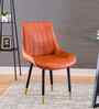 Anjaneya Leatherette Dining Chair In Orange Colour