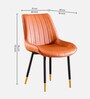 Anjaneya Leatherette Dining Chair In Orange Colour