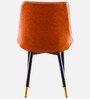 Anjaneya Leatherette Dining Chair In Orange Colour