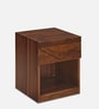 Ankara Bedside Table in Walnut Finish