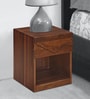 Ankara Bedside Table in Walnut Finish