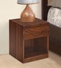 Ankara Bedside Table in Walnut Finish