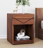 Ankara Bedside Table in Walnut Finish