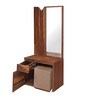Ankara Dresser With Stool in Walnut Colour