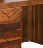 Ankara Dresser With Stool in Walnut Colour