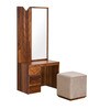 Ankara Dresser With Stool in Walnut Colour