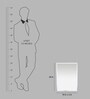 Glass Rectangle Wall Mirror in Transparent Without Frame