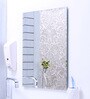 Glass Rectangle Wall Mirror in Transparent Without Frame