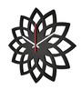 Anna Engineered Wood Black Wall Clock