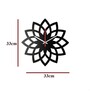 Anna Engineered Wood Black Wall Clock
